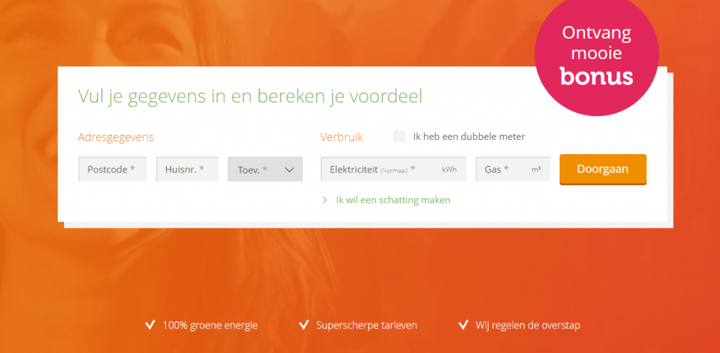 Gratis €350 cadeau bij groene energie en gas van NLE
