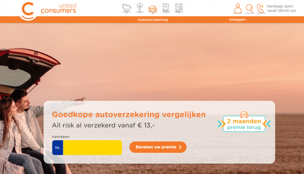 Gratis 2 maanden autoverzekering cadeau van United Consumers