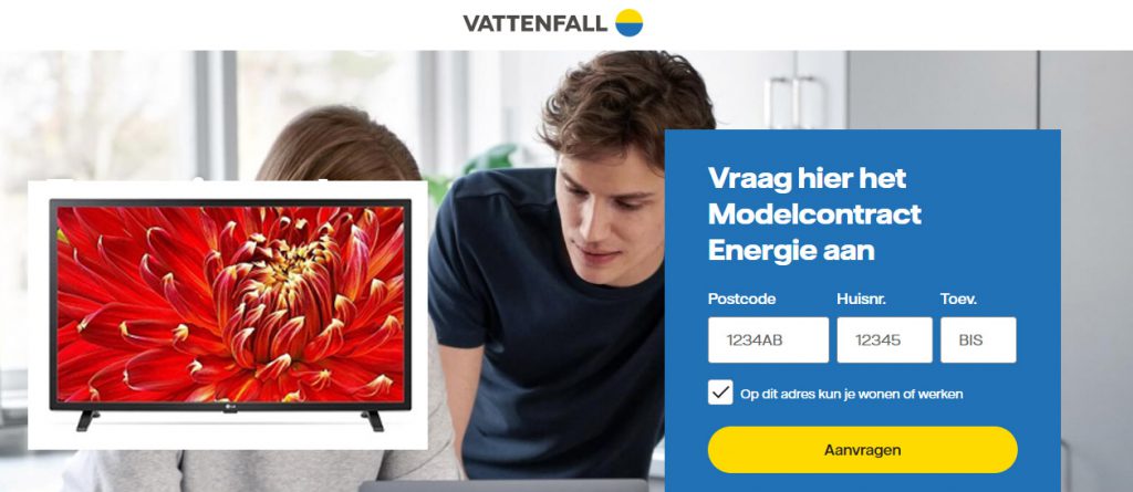Gratis LG 32" Full HD Smart Televisie cadeau bij gas en groene stroom van Vattenfall