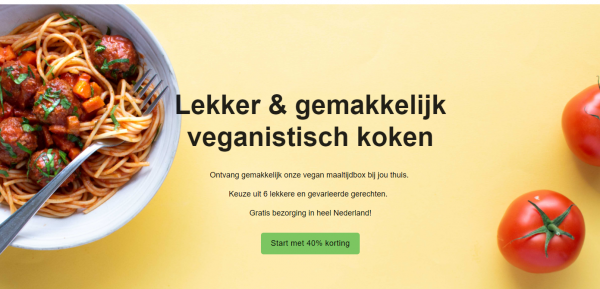 Gratis 40% korting cadeau bij Veganbox van Veganbox.nl