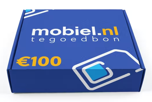 Gratis €100 tegoedbon cadeau bij Sim Only van Mobiel.nl