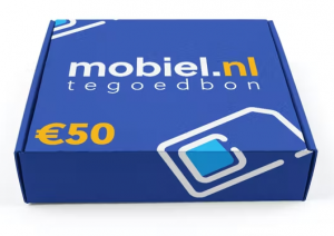 Gratis €50 tegoedbon cadeau bij Sim Only van Mobiel.nl