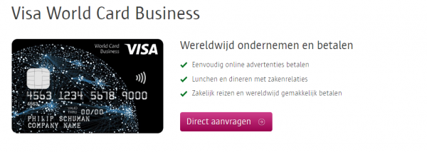 Gratis aankoopverzekering en aanvullende reisverzekeringen cadeau bij World Card Business van Visa