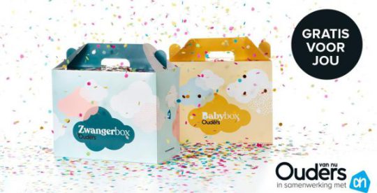 Gratis zwanger- en babybox cadeau bij aanvragen via Ouders van Nu