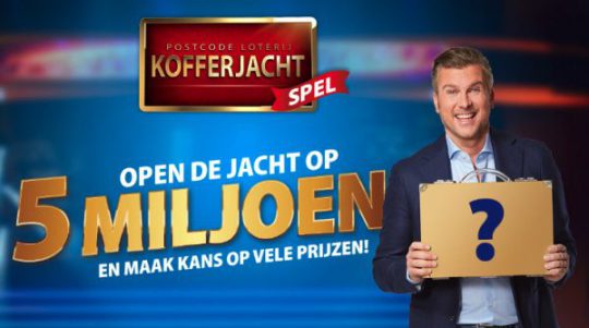 Gratis Kofferjacht spel spelen Postcode Loterij