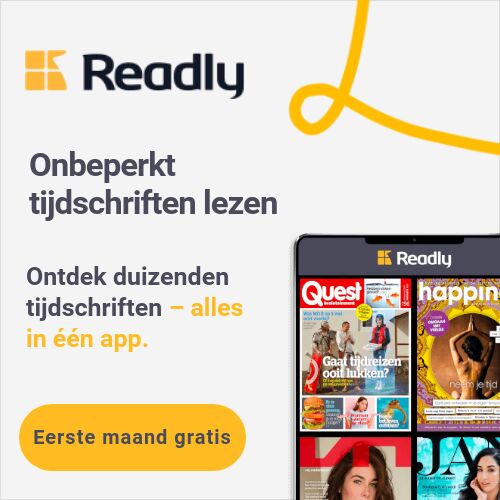Gratis 1 maand tijdschriften lezen cadeau bij de Readly app