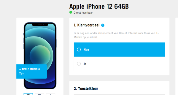 Gratis Apple TV+ en Apple music cadeau bij iPhone 12 van Ben