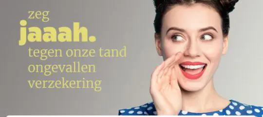 Gratis tandongevallenverzekering cadeau bij basisverzekering van Jaaah