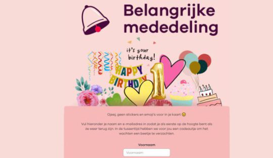 Gratis kortingscode cadeau bij kaartje sturen van Greetz