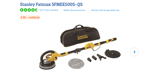 30€ cashback cadeau bij Stanley Fatmax van Coolblue