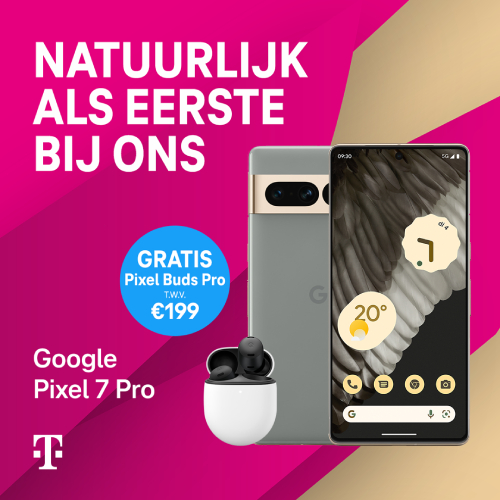 Gratis Pixel Buds Pro oordopjes cadeau bij Google Pixel 7 Pro