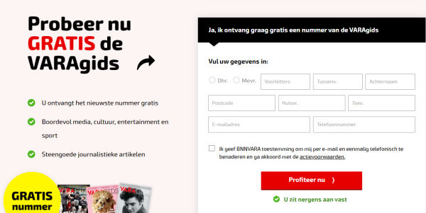 Gratis 1 proefnummer VARAgids cadeau