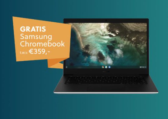 Gratis Samsung Galaxy Chromebook laptop cadeau bij Ziggo