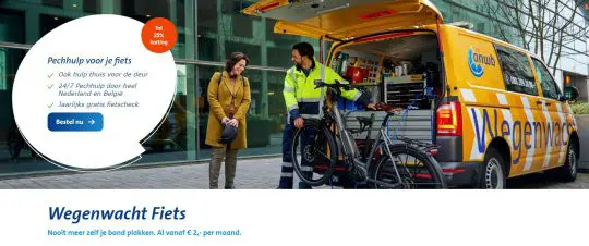 Gratis fietscheck cadeau bij Wegenwacht Fiets van ANWB