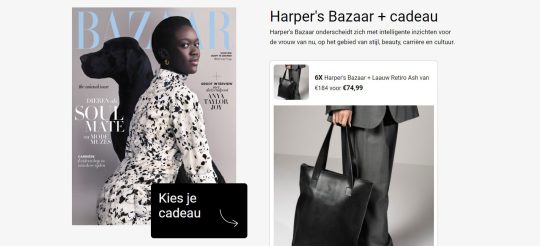 Laauw Retiro Ash cadeau bij abonnement Harper's Bazaar