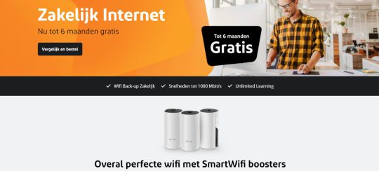 6 maanden korting en Wifi boosters cadeau bij Zakelijk Internet van Ziggo