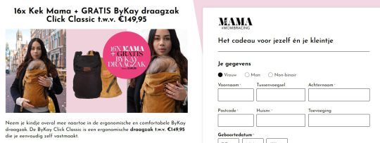 Gratis ByKay draagzak Click Classic cadeau abonnement van Kek Mama