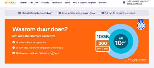 Gratis dubbele data cadeau voor klanten van KPN, Telfort en XS4ALL bij Simyo