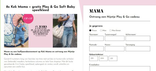 Gratis Nijntje Play & Go speelkleed cadeau van Kek Mama