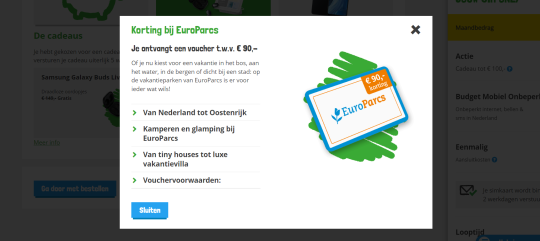 Ontvang een EuroParcs Voucher als Welkomstcadeau bij Budget Mobiel Sim Only Abonnement