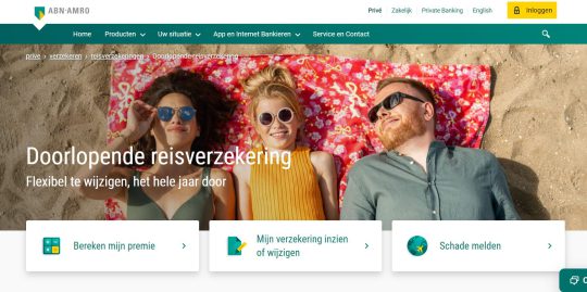 Profiteer nu van 15 euro cashback bij je nieuwe doorlopende reisverzekering van ABN AMRO Verzekeringen