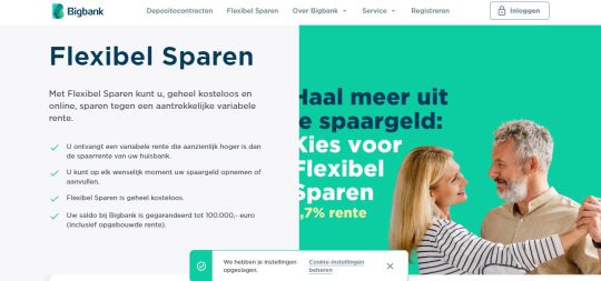 Ontvang een Gratis 2.7% Rente Welkomstcadeau bij BigBank's Flexibele Spaarrekening