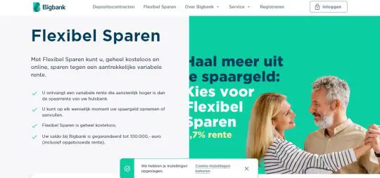 Ontvang een Gratis 2.7% Rente Welkomstcadeau bij BigBank's Flexibele Spaarrekening
