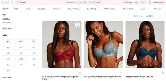 Ontvang een 3e bh Gratis als Welkomstcadeau bij Hunkemoller bh's