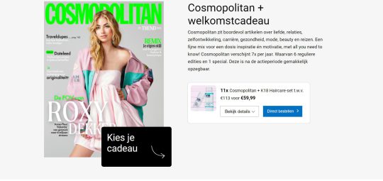 Ontvang een K18 Haircare-set bij aankoop van een abonnement op Cosmopolitan