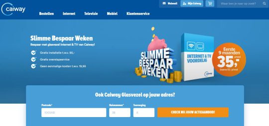 Ontvang 9 Maanden Internet en TV voor Slechts 35 euro per Maand bij Caiway