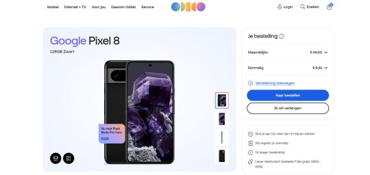 Ontvang Gratis Pixel Buds Pro bij Aankoop van de Google Pixel 8 bij Odido