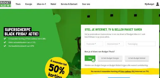 Nieuwe deal: Ontvang 1 jaar gratis Budget Mobiel als welkomstcadeau bij aanschaf van Budget Internet & TV van Budget Thuis