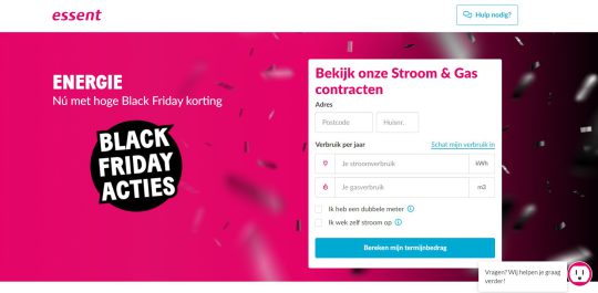 Tot 360 euro cashback bij Essent bij aankoop van stroom en gas