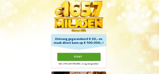 Ontvang een Gratis 20 euro Welkomstcadeau bij Meespelen met de VriendenLoterij