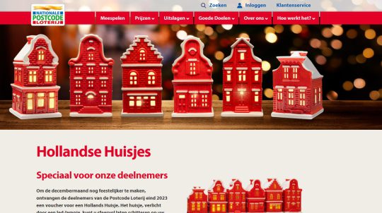 Ontvang een Gratis Hollands Huisje bij Meespelen in de Postcode Loterij Kanjer