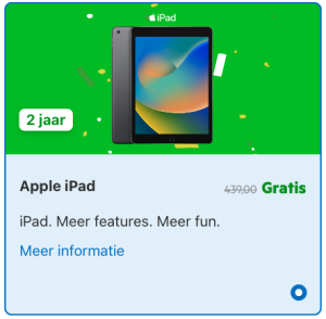Gratis iPad Welkomstcadeau KPN