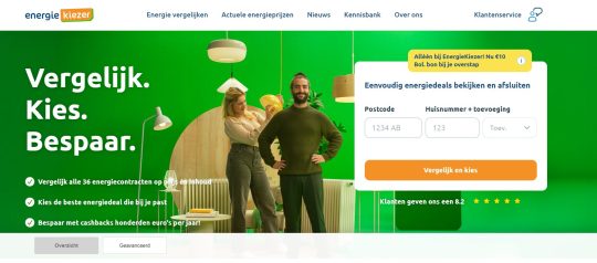 Gratis Bol.com bon bij overstappen van energie bij Energiekiezer.nl