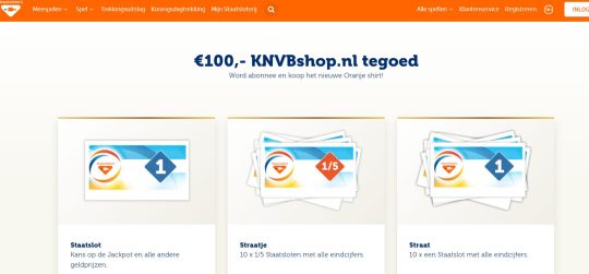 Staatsloterij: 100 euro Shoptegoed bij KNVBshop.nl