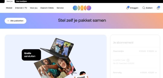 Gratis aansluiten en de eerste 10 maanden korting bij Odido