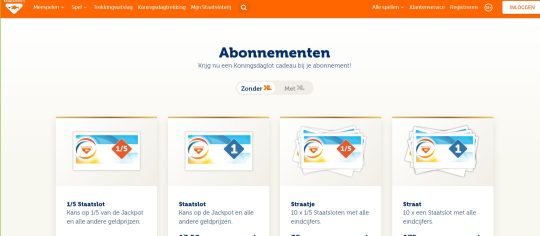 Gratis Koningsdaglot cadeau bij automatisch meespelen bij Staatsloterij