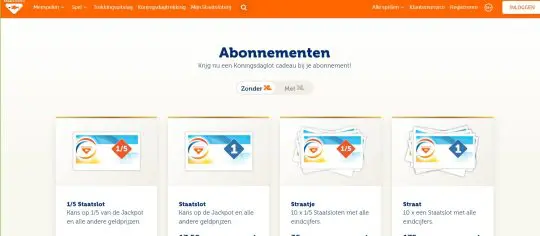 Gratis Koningsdaglot cadeau bij automatisch meespelen bij Staatsloterij