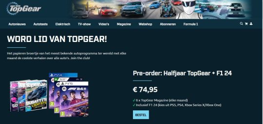 Gratis F1 2024 bij TopGear Magazine