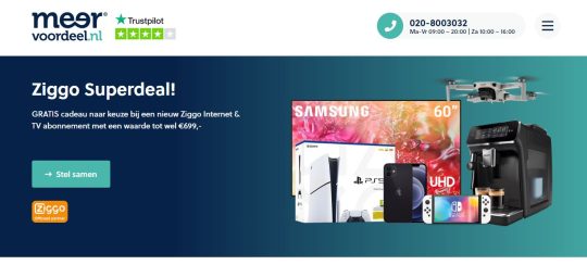 Gratis Samsung 60" TV bij Internet & TV abonnement van Ziggo