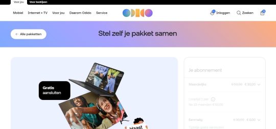 Gratis aansluiting 10 maanden 20 euro korting bij Odido Thuis