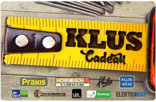 Gratis Klus Cadeau cadeaukaart tot 300 euro bij Essent