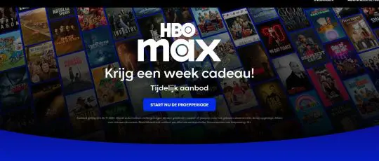 Gratis HBO Max cadeau voor een week