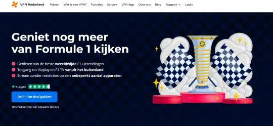 Gratis 3 maanden met VPN Nederland naar Formule 1