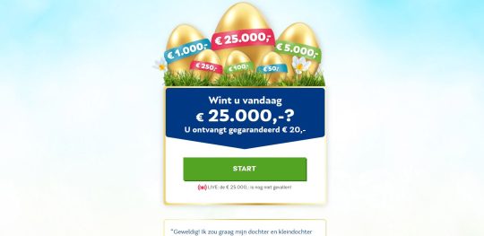 Gratis 20 euro en kans op 1 miljoen euro bij VriendenLoterij