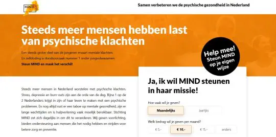Gratis boek van Psychologie Magazine cadeau bij donatie aan stichting MIND