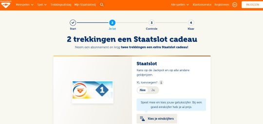 Ontvang 2 trekkingen een extra Staatslot cadeau bij Staatsloterij